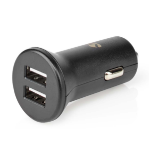 Nedis USB Autolader - 12V - 24 W - 2x 2.4 A - CCHAU480ABK